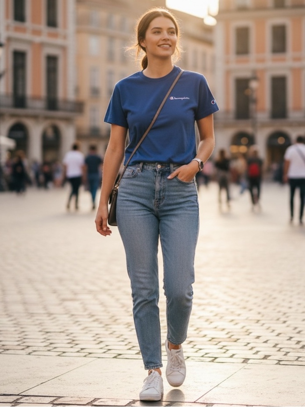 Champion women's short-sleeve crewneck t-shirt
